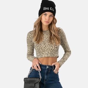 ADIKA - cheetah crop top